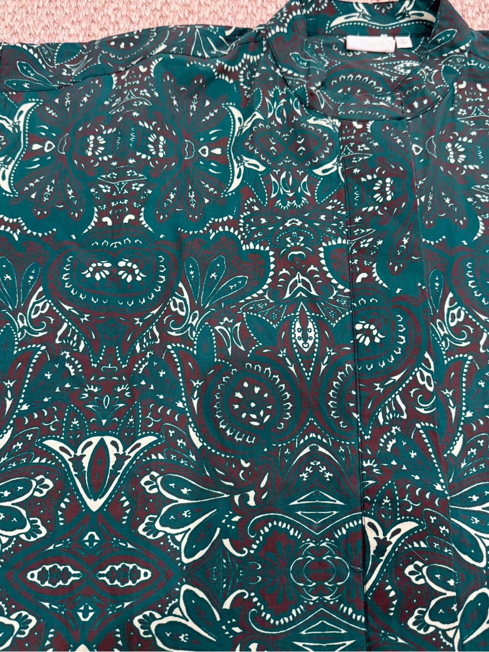 Julia Amory Printed Short-Sleeve Shift Dress Like New - Picture 2 of 3